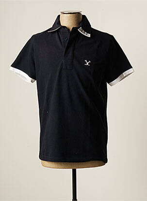 Polo stretch manches courtes bleu 3COLLECTION homme