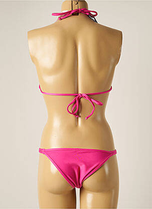 Maillot de bain 2 pièces stretch haut triangles rose RIO DE SOL femme