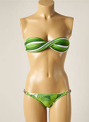 Maillot de bain 2 pièces stretch haut soutien-gorge moulé vert RIO DE SOL femme