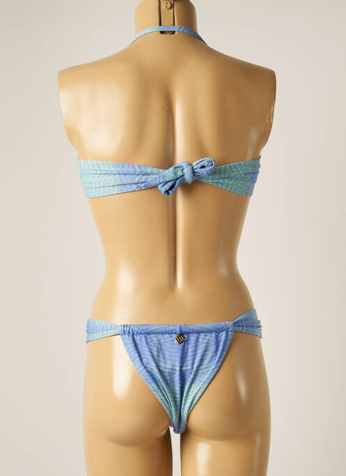 Maillot de bain 2 pièces bleu LARISSA MINATTO pour femme