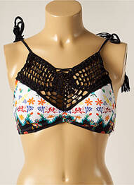 Haut de maillot de bain stretch haut triangles blanc DESPI femme