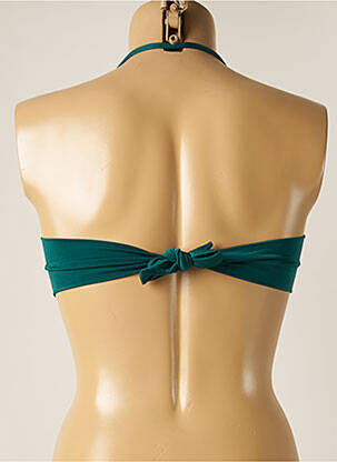 Haut de maillot de bain stretch haut bandeau vert DESPI femme
