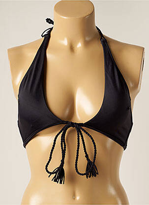 Haut de maillot de bain stretch haut soutien-gorge avec mousse de rembourrage amovible noir DESPI femme