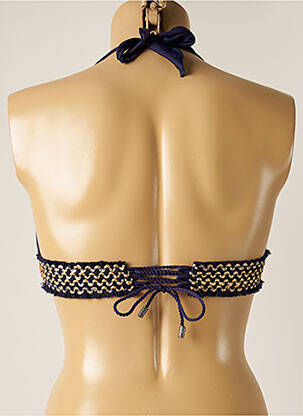 Haut de maillot de bain stretch haut triangles bleu DESPI femme