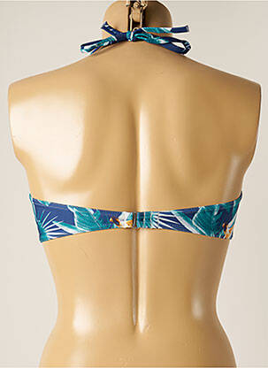 Haut de maillot de bain stretch haut bandeau bleu SOWE femme