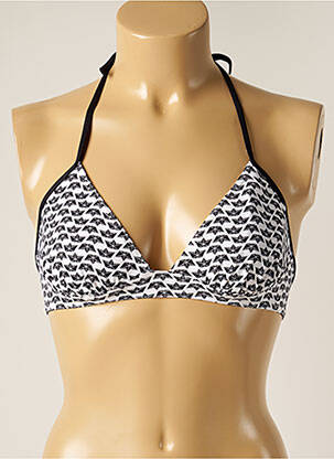 Haut de maillot de bain stretch haut triangles noir LES ULTRAVIOLETTES femme
