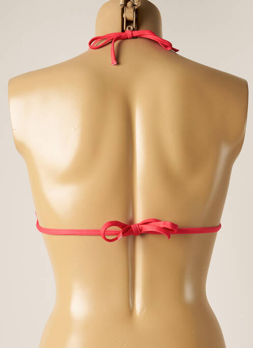 Haut de maillot de bain fermeture liens à nouer haut triangles rouge SOWE femme