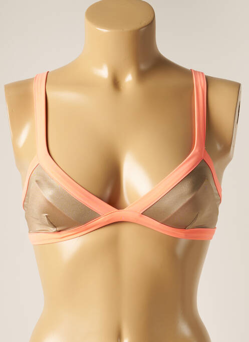 Haut de maillot de bain orange RIP CURL pour femme