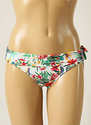 Bas de maillot de bain imprimé tie and dye culotte beige BANANA MOON femme