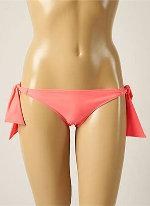 Bas de maillot de bain effet matière satinée bikini rose SOWE femme