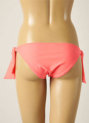 Bas de maillot de bain effet matière satinée bikini rose SOWE femme