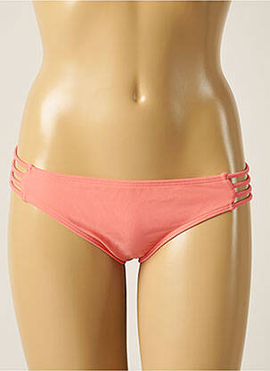 Bas de maillot de bain effet matière satinée culotte orange SOWE femme