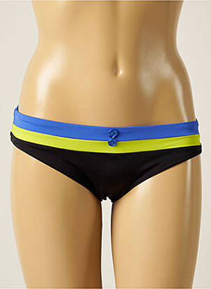 Bas de maillot de bain effet matière satinée culotte noir FREYA femme
