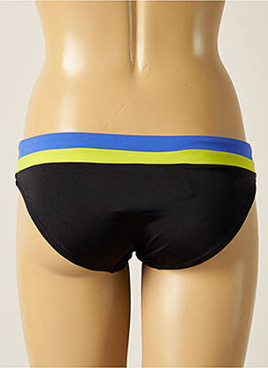 Bas de maillot de bain effet matière satinée culotte noir FREYA femme