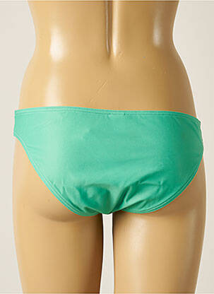 Bas de maillot de bain effet matière satinée culotte vert SOWE femme