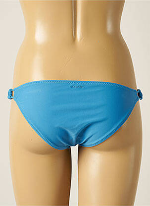 Bas de maillot de bain effet matière satinée bikini bleu VOLCOM femme
