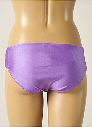 Bas de maillot de bain effet matière satinée culotte violet SEAFOLLY femme
