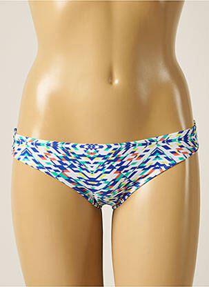 Bas de maillot de bain imprimé fantaisie culotte bleu SOWE femme