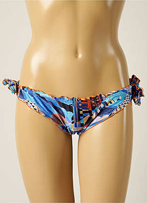 Bas de maillot de bain imprimé fantaisie bikini bleu LUA MORENA femme