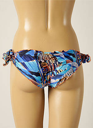 Bas de maillot de bain imprimé fantaisie bikini bleu LUA MORENA femme