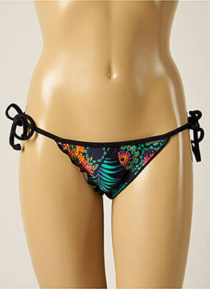 Bas de maillot de bain imprimé fantaisie bikini noir BLUEMAN femme
