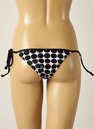 Bas de maillot de bain effet matière satinée bikini noir RIO DE SOL femme
