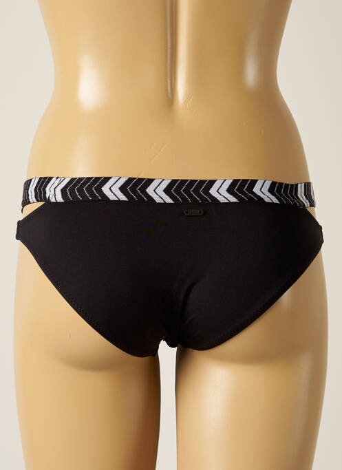 Bas de maillot de bain effet matière satinée culotte noir RIP CURL femme