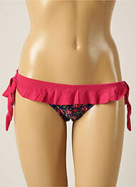 Bas de maillot de bain imprimé fleurs bikini rose RIO DE SOL femme