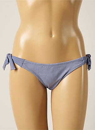 Bas de maillot de bain fermeture liens à nouer bikini bleu POKO PANO femme