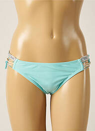 Bas de maillot de bain effet matière satinée culotte bleu AMENAPIH femme