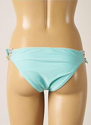 Bas de maillot de bain effet matière satinée culotte bleu AMENAPIH femme