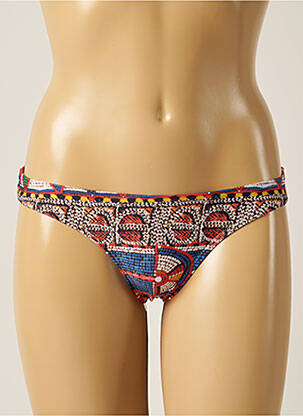 Bas de maillot de bain imprimé fantaisie culotte bleu AGUA DE COCO femme