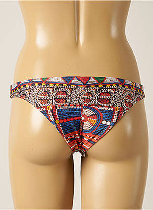 Bas de maillot de bain imprimé fantaisie culotte bleu AGUA DE COCO femme