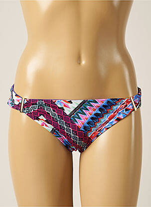 Bas de maillot de bain imprimé fantaisie culotte violet MARYSSIL femme