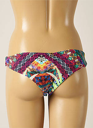 Bas de maillot de bain imprimé fantaisie culotte violet MARYSSIL femme