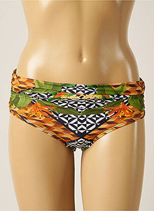 Bas de maillot de bain imprimé tie and dye culotte vert BLUEMAN femme