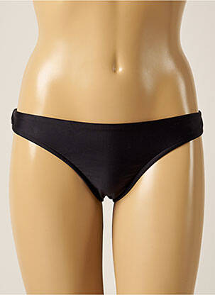 Bas de maillot de bain effet matière satinée culotte noir BLUEMAN femme