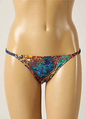 Bas de maillot de bain imprimé fantaisie bikini bleu MARYSSIL femme
