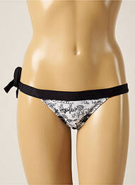 Bas de maillot de bain imprimé fantaisie bikini blanc RIO DE SOL femme