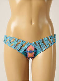 Bas de maillot de bain imprimé fantaisie culotte bleu DESPI femme