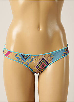 Bas de maillot de bain imprimé fantaisie culotte bleu DESPI femme