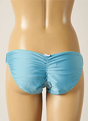 Bas de maillot de bain imprimé fantaisie culotte bleu DESPI femme