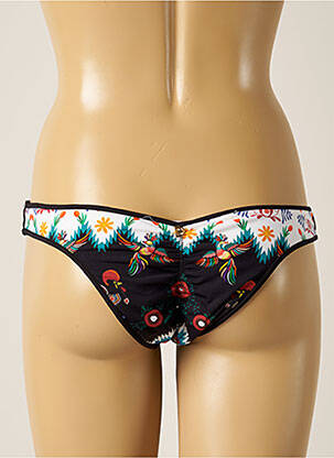 Bas de maillot de bain imprimé fleurs culotte blanc DESPI femme