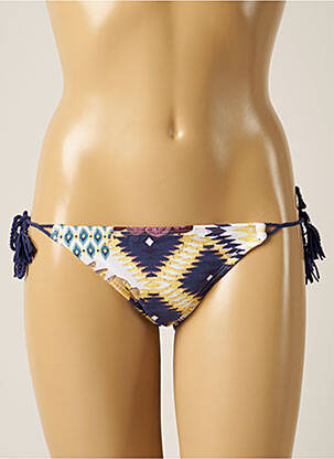 Bas de maillot de bain imprimé fantaisie bikini bleu DESPI femme
