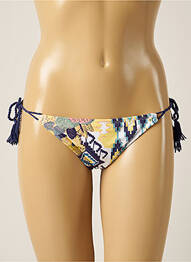 Bas de maillot de bain imprimé fantaisie bikini blanc DESPI femme