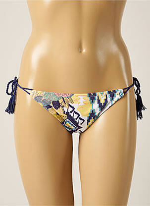 Bas de maillot de bain imprimé fantaisie bikini blanc DESPI femme