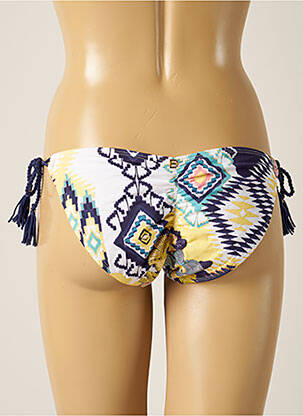 Bas de maillot de bain imprimé fantaisie bikini blanc DESPI femme