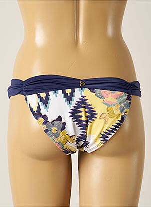 Bas de maillot de bain imprimé fantaisie culotte bleu DESPI femme