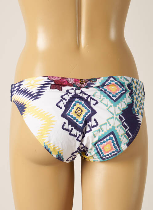 Bas de maillot de bain imprimé fantaisie culotte bleu DESPI femme