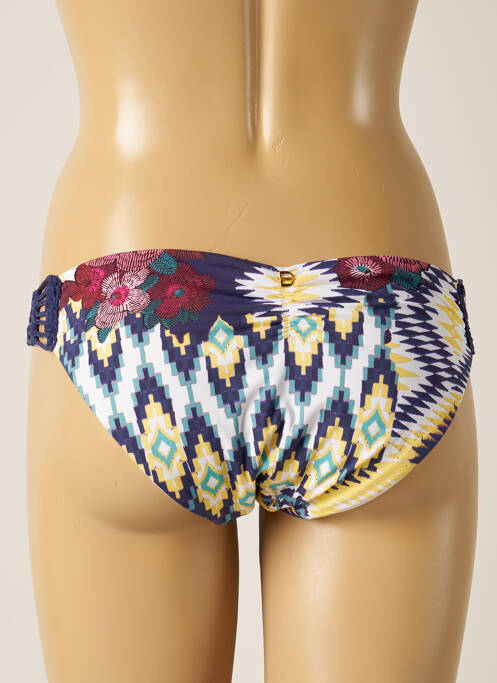 Bas de maillot de bain imprimé fantaisie culotte blanc DESPI femme